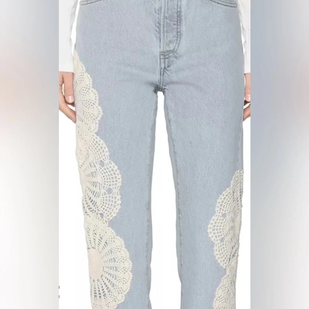 Crochet Vertical Crop Jean - Picture 3 of 5